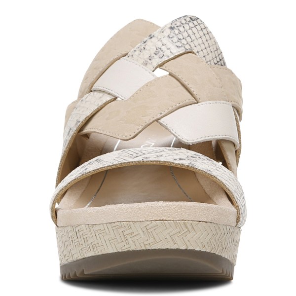 Vionic Sandals Ireland - Tara Wedge Sandal Cream - Womens Shoes In Store | EWNTH-8954